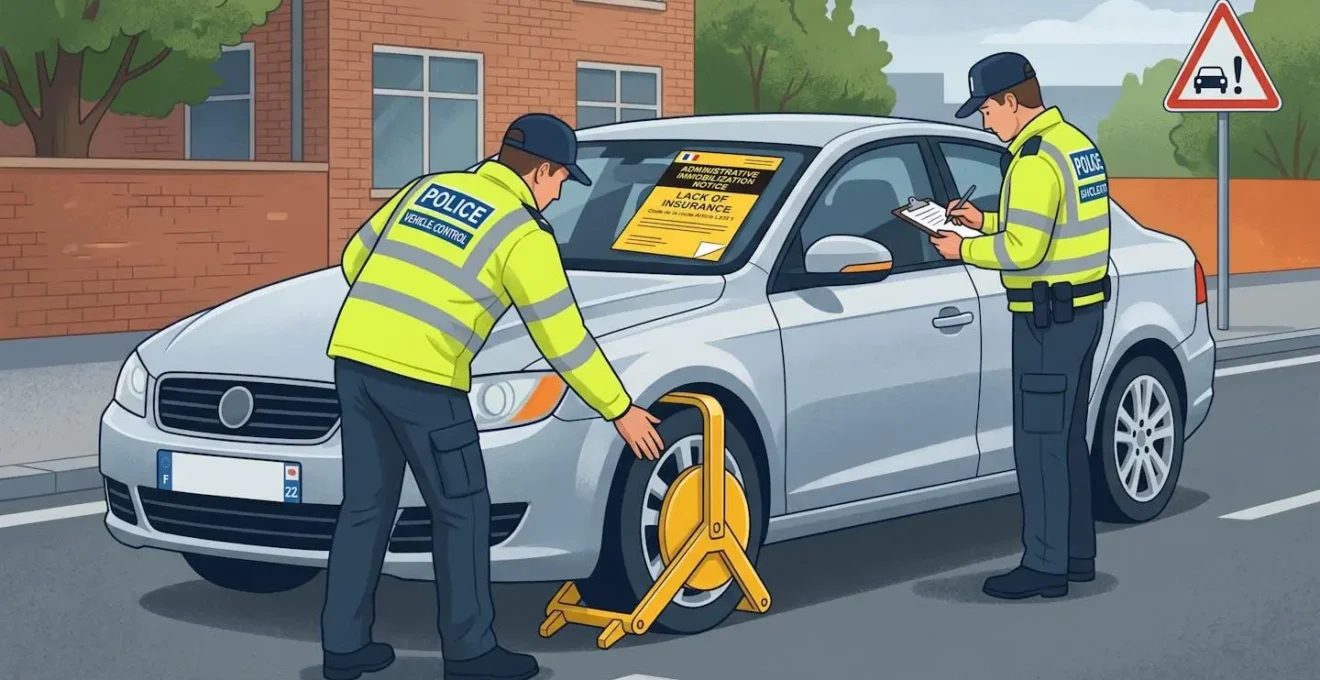Illustration de l'immobilisation administrative d'un véhicule pour défaut d'assurance