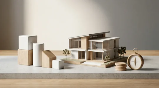 Concept symbolique illustrant les économies sur l'assurance emprunteur pour un crédit immobilier