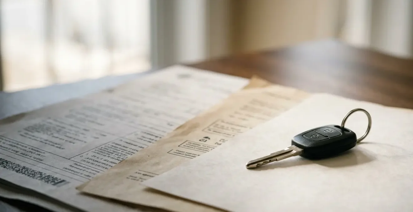 Représentation symbolique d'un parcours de réassurance automobile après résiliation pour sinistralité